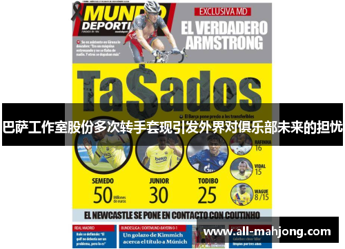 巴萨工作室股份多次转手套现引发外界对俱乐部未来的担忧